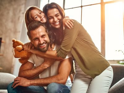 Family in home